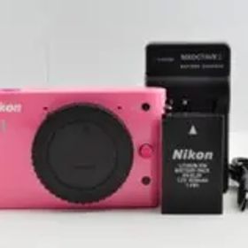 美品 Nikon 1 J1 ピンク ショット数2203回 ミラーレス 一眼