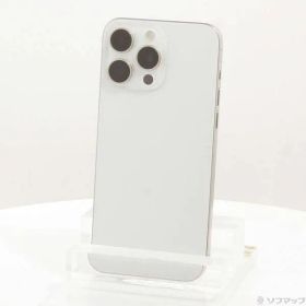 〔中古品〕 iPhone15 Pro Max 512GB ホワイトチタニウム NU6V3J／A SIMフリー【258】