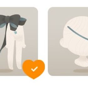 復刻無し 2個セット Rマリオネットの大きなリボン Nベア型ボタンの眼帯 | リヴリーアイランドのアイテム、RMTの販売・買取一覧