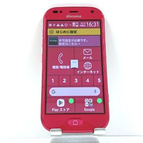 らくらくスマートフォン me F-01L ドコモ ピンク 送料無料 本体 c13938 【中古】