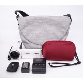 【極上品】Panasonic パナソニック HDビデオカメラ 32GB 高倍率90倍ズーム ホワイト HC-V480MS-W [S12040A]