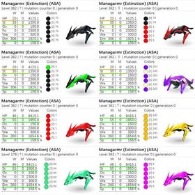 🎨 マナガルム 全54カラー✨ 即納OK／高レベル・高ステ個体も多数出品中！ | ARK Survival Evolvedのアカウントデータ、RMTの販売・買取一覧