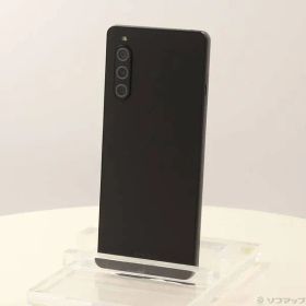 〔中古品〕 Xperia 10 V 128GB ブラック SOG11 au SIMフリー【349】