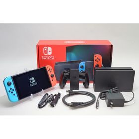 [中古]Nintendo Switch 本体 2019 [Joy-Con(L)ネオンブルー/(R)ネオンレッド] HAD-S-KABAA