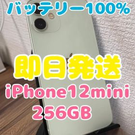 M35【即日発送】バッテリー100% iPhone12miniグリーン256GB