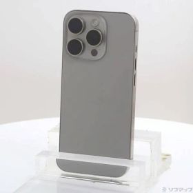 〔中古品〕 iPhone15 Pro 128GB ナチュラルチタニウム MTU93J／A SIMフリー【377】