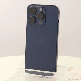 〔中古品〕 iPhone15 Pro 512GB ブルーチタニウム MTUL3J／A SIMフリー【196】