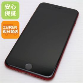 アイフォーン(iPhone)の新品同様 SIMフリー iPhone8 PLUS 64GB レッド 白ロム M777(スマートフォン本体)