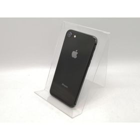 【中古】Apple au 【SIMロック解除済み】 iPhone 8 64GB スペースグレイ MQ782J/A【高崎モントレー】保証期間１週間【ランクC】