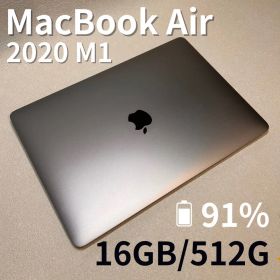 【美品】MacBook Air M1 2020｜16GB/512GB｜91%✨