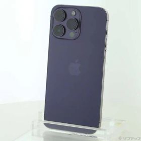 〔中古品〕 iPhone14 Pro Max 128GB ディープパープル MQ993J／A SIMフリー【258】