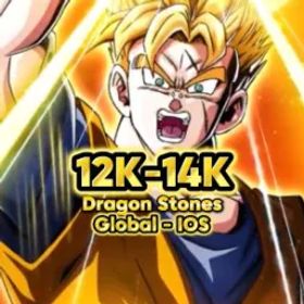 ドッカンバトル |12,000 - 14,000+ ストーン | 海外 |IOS