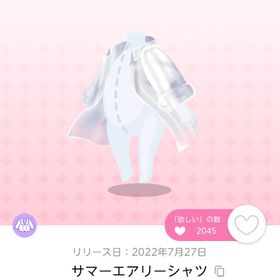 サマーエアリーシャツ×2（双子分） | ポケコロツイン(ポケツイ)のアカウントデータ、RMTの販売・買取一覧