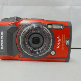 オリンパス OLYMPUS デジタルカメラ ブラックxレッド TG-5 【中古】
