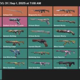 アジア太平洋 | アンランク |在庫価値 13225 VP |31 スキン |イオン ファントム |光のアレスの番人たち |天扇 |職人フルーレ| メアド譲渡可能 #2005