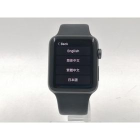 【中古】Apple Apple Watch Series3 42mm GPS スペースグレイアルミニウム/ブラックスポーツバンド MTF32J/A【千葉】保証期間１ヶ月【ランクB】