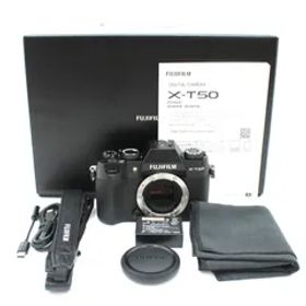 ショット数4807回、元箱付き。★美品★ FUJIFILM フジフイルム X-T50 ボディ ブラック