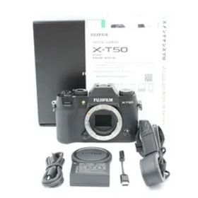 ショット数3128回、元箱付き。★良品★ FUJIFILM フジフイルム X-T50 ボディ ブラック