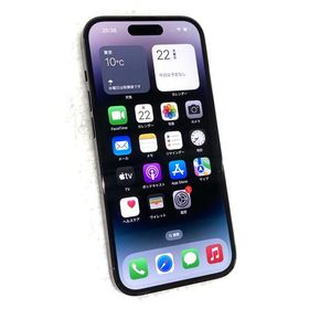 中古 Apple iPhone14 Pro 128GB スペースブラック MPXU3J／A SIMフリー ネットワーク利用制限▲判定