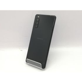 【中古】SONY au 【SIMロック解除済み】 Xperia 10 II ブラック 4GB 64GB SOV43【宇田川】保証期間１ヶ月【ランクB】