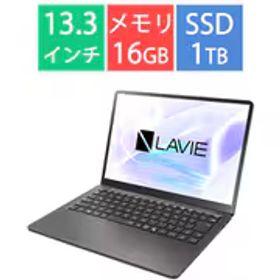 NEC エヌイーシー 【ヨドバシカメラ限定】ノートパソコン/LAVIE SOL/13.3型/Core i7-1355U/メモリ 16GB/SSD 1TB/Windows 11 Home/Office Home ＆ Business 2024/ムーンブラック PC-S1375JAB-YC