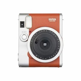 【中古】【1年保証】【美品】FUJIFILM チェキ instax mini 90 ネオクラシック ブラウン