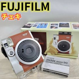 【中古】富士フイルム(FUJIFILM) インスタントカメラ チェキ instax mini 90 ネオクラシック ブラウン INSTAX MINI 90 BROWN