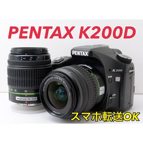 ペンタックス(PENTAX)のS数少！PENTAX K200D★転送OK★Wズームレンズキット(デジタル一眼)
