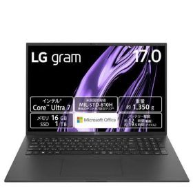 17Z90S-MA78J2 LG gram 17型 Core Ultra 7/16GB/1TB/Office オブシディアンブラック