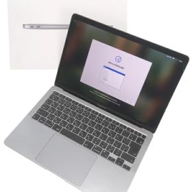 【Apple】アップル『MacBook Air / 13.3inch / M1 8コア/7コア / 16GB / 256GB / スペースグレイ』Z124000E6(MGN63J/A) 2020 ノートパソコン 1週間保証【中古】