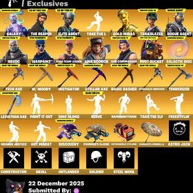 [メアド即変更可能]185スキン/エリエジェ/ギャラクシー/トレイル/リヴァイアサン/500V | フォートナイト(Fortnite)のアカウントデータ、RMTの販売・買取一覧
