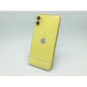 【中古】Apple SoftBank 【SIMロック解除済み】 iPhone 11 128GB イエロー MWM42J/A【柏】保証期間１週間【ランクC】