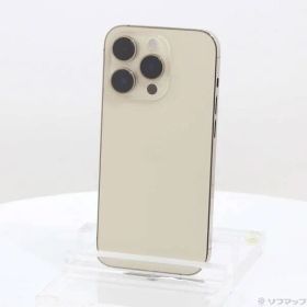 〔中古品〕 iPhone14 Pro 256GB ゴールド MQ173J／A SIMフリー【349】