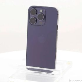 〔中古品〕 iPhone14 Pro 256GB ディープパープル MQ1E3J／A SIMフリー【305】