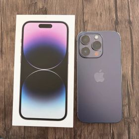 iphone14pro 128gb ディープパープル☆美品 最大容量75%