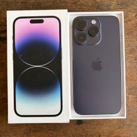 極美品 iPhone 14 Pro 256gb ディープパープル 修理履歴無