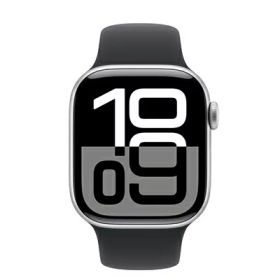 Apple Apple Watch Series10 42mm GPSモデル MWWW3J/A+MXLK3FE/A A2997【シルバーアルミニウムケース/ブラックスポーツバンド】 [未使用] 【当社6ヶ月保証】 イオシス