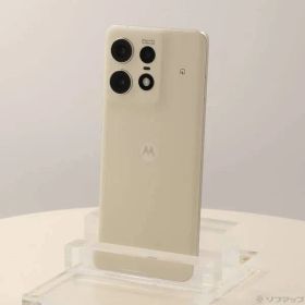 〔中古品〕 motorola edge 50s pro 256GB バニラクリーム MOSAH3 Softbank SIMフリー【258】