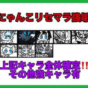 ⚡️大人気⚡️黒キャス🐈⬛ミタマ🐈白/黒フォノ🐾イザナギ🐱その他強キャラ | にゃんこ大戦争のアカウントデータ、RMTの販売・買取一覧