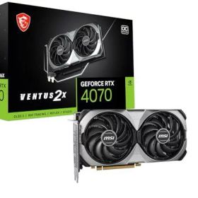 MSI GeForce RTX 4070 VENTUS 2X E 12G OC 2ファン コンパクトサイズ グラフィックスカード VD8664
