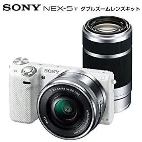 【中古】(非常に良い)SONY デジタル一眼カメラ「NEX-5T」ダブルズームレンズキット(ホワイト) NEX-5TY-W