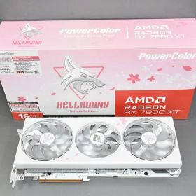 ★元箱付！PowerColor Hellhound AMD RADEON RX 7800XT 16GB SAKURA Edition グラフィックボード 美品！★