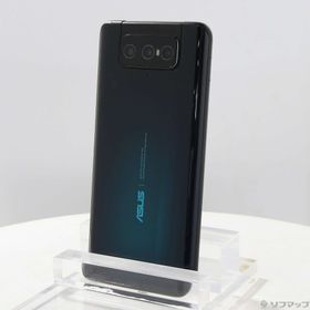 (中古)ASUS ZenFone 7 Pro 256GB オーロラブラック ZS671KS-BK256S8 SIMフリー(377-ud)