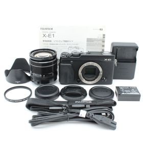 フジフイルム(富士フイルム)の■極上品■ FUJIFILM X-E1 レンズキット ブラック XF18-55(ミラーレス一眼)