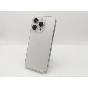 【中古】Apple 国内版 【SIMフリー】 iPhone 15 Pro 256GB ホワイトチタニウム MTUD3J/A【新宿2】保証期間１ヶ月【ランクC】