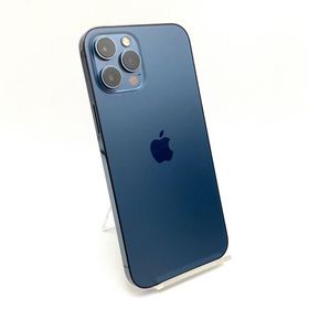 アップル(Apple)の【全額返金保証】【最速発送】Apple iPhone iPhone 12 Pro Max 256GB パシフィックブルー au 動作確認済(スマートフォン本体)