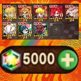 870.石5000 煉獄千寿郎+我妻善逸+ヴォルヴァドス+ジャスティス+運UP79 | ポコダン(ポコロンダンジョンズ)のアカウントデータ、RMTの販売・買取一覧