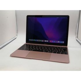 【中古】Apple MacBook 12インチ CTO (Early 2016) ローズゴールド Core m3 (1.1G)/8G/256G(SSD)/intel HD 515【札幌南2条】保証期間１週間【ランクC】