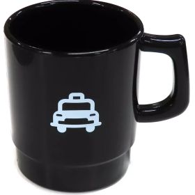 【中古】マグカップ･湯のみ ロゴ(ブラック) スタッキングマグ 「オッドタクシー×Oshito」