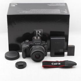 Canon ミラーレス一眼カメラ EOS R100 標準ズームレンズキット(RF-S18-45) ブラック/APS-C/約356g EOSR100-1845ISSTMLK